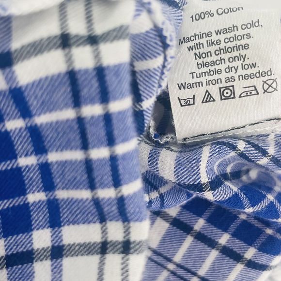 Madewell Market Popover In  Bluestem Plaid 1/2 Button Oversize Shirt XS S A2004 - Picture 9 of 9